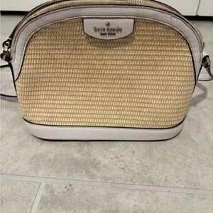 Kate Spade Beige and White Crossbody Bag